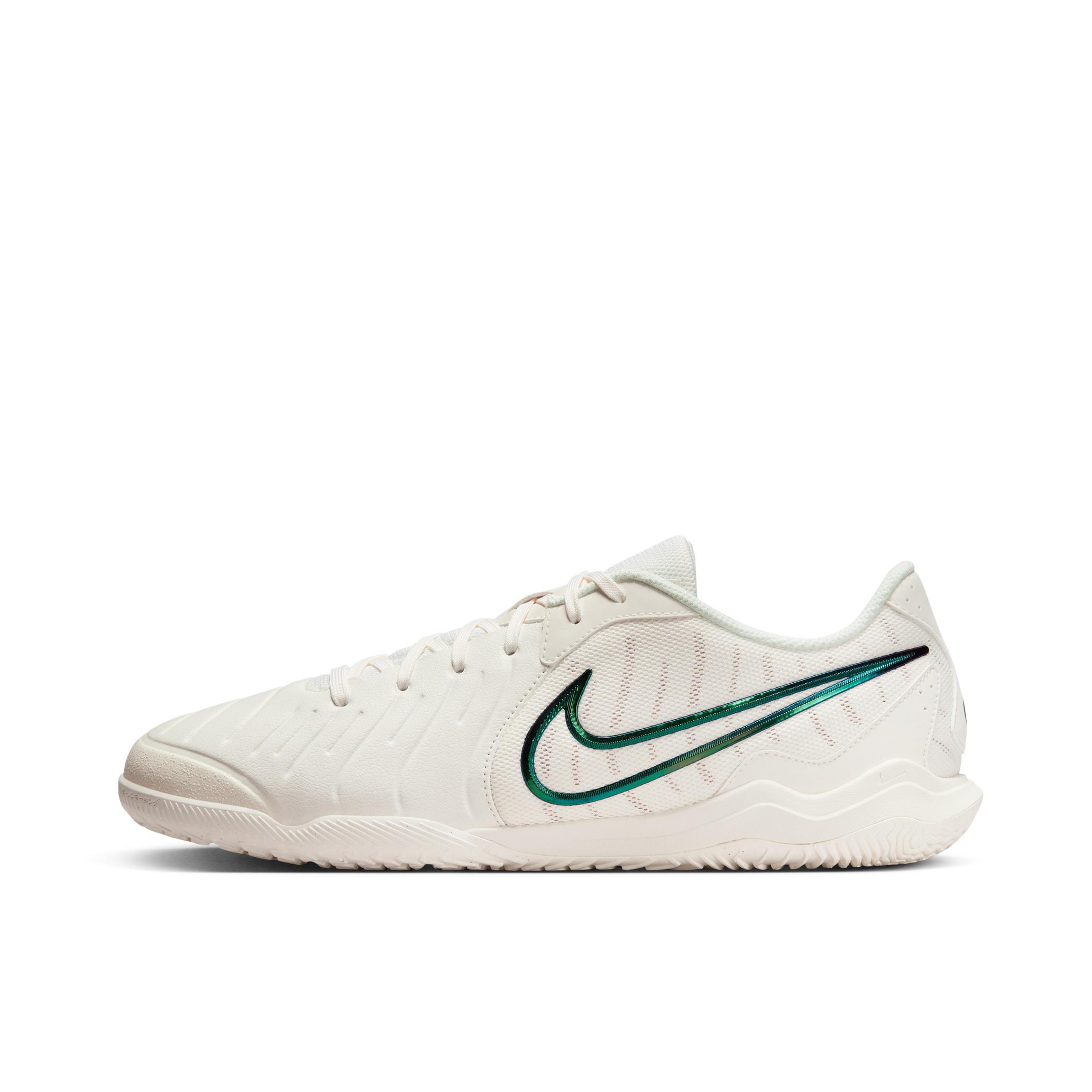 推荐商品：Nike Tiempo Legend 10 Academy IC 中端 平底 室内球场 防滑耐磨 足球鞋 帆白/暗原子青