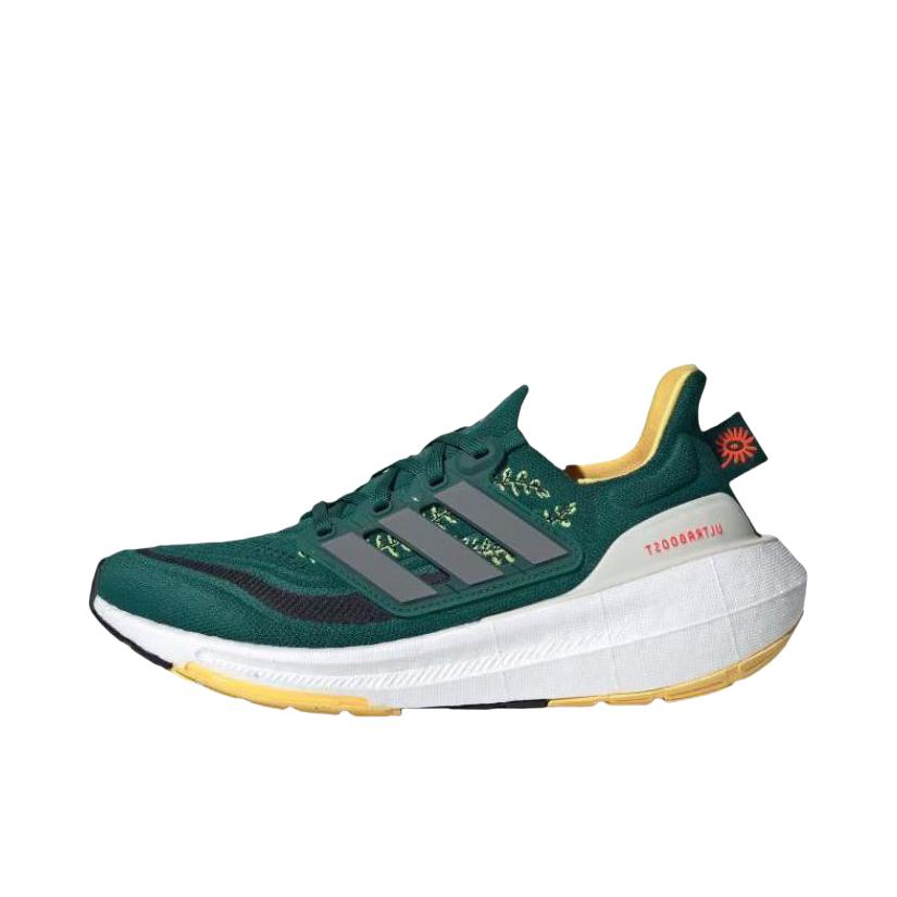 推荐商品：adidas Ultraboost Light 跑鞋 经典UB舒适减震防滑耐磨轻质织物运动随心畅跑抗扭转圆头 女款/白色/深绿色