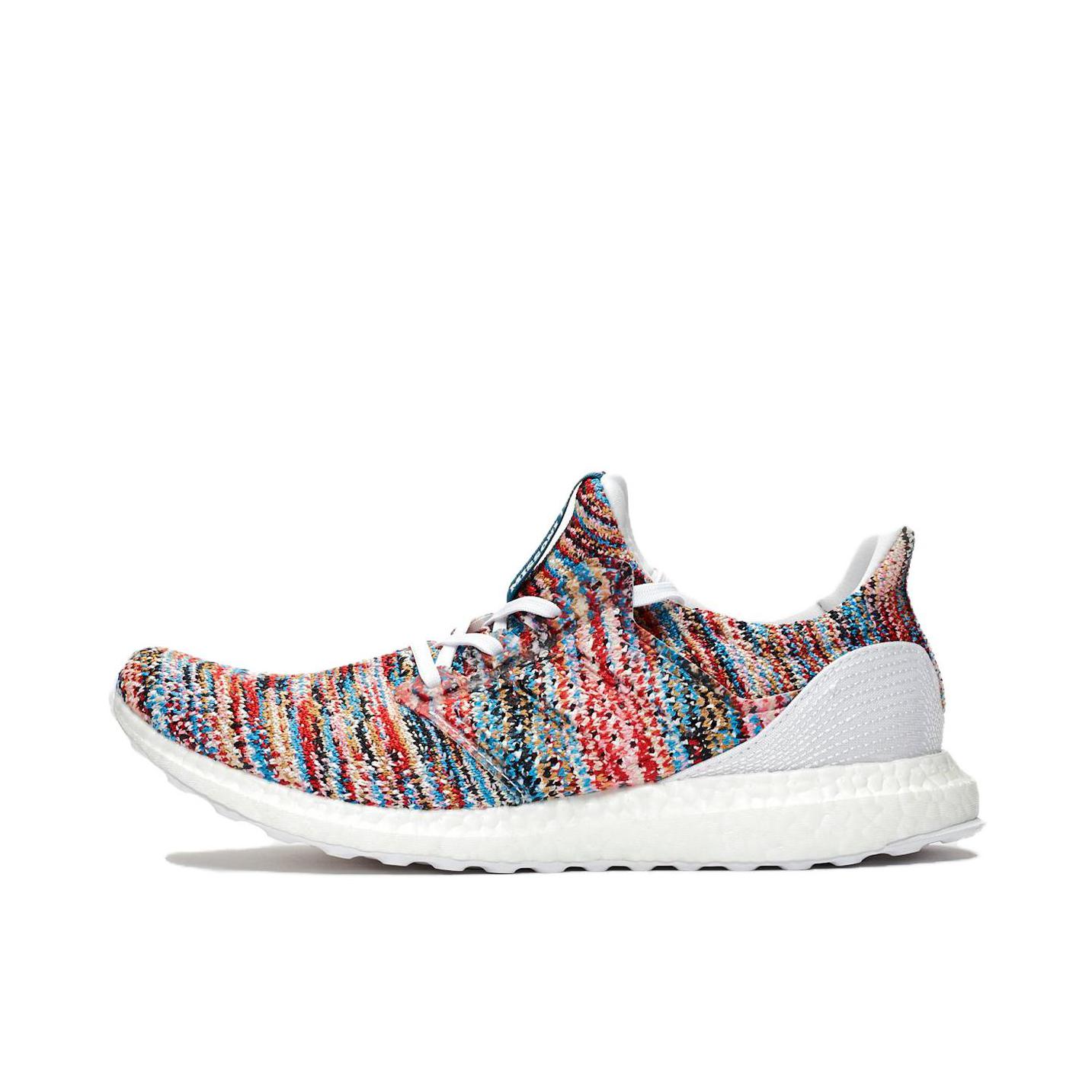 推荐商品：adidas UltraBoost 4.0 跑鞋 经典缓震透气防滑耐磨织物支撑抗扭转长跑轻运动圆头 Multicolor MISSONI联名/彩色