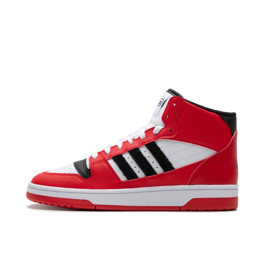 推荐商品：adidas Turnaround 板鞋 防滑耐磨舒适透气时尚潮流百搭复古篮球风 中帮/红色/黑色