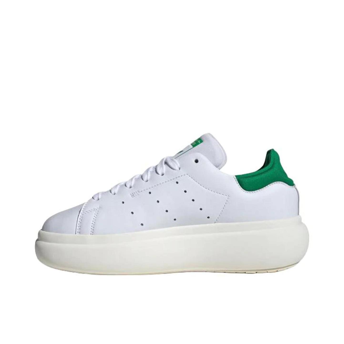推荐商品：adidas Originals Stan Smith PF 面包鞋 板鞋 厚底增高防滑耐磨舒适轻便百搭简约潮流 绿色/米色/白色