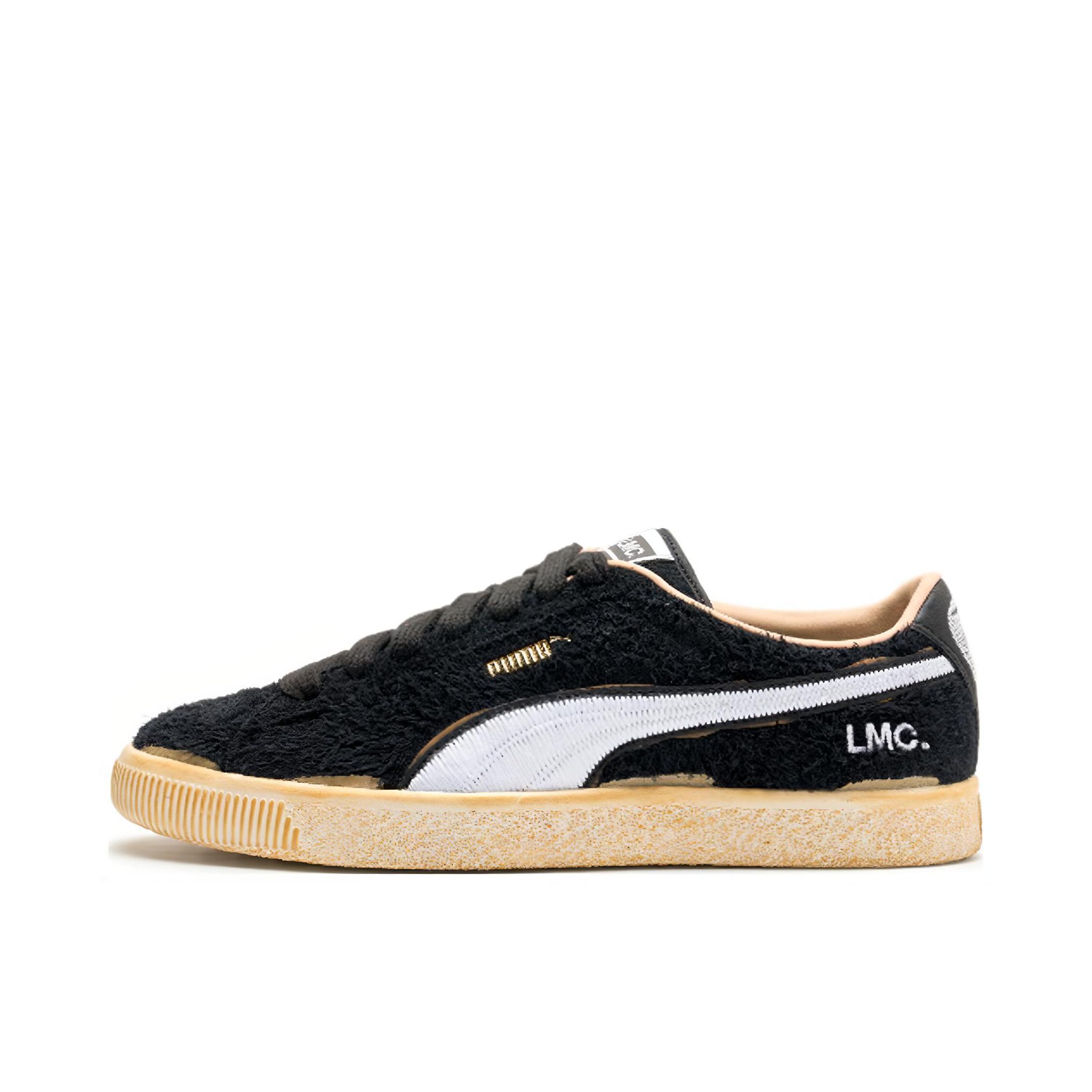 推荐商品：Puma/彪马 Suede Vtg 防滑 耐磨 低帮 板鞋 394817 LMC联名/黑色/黄色