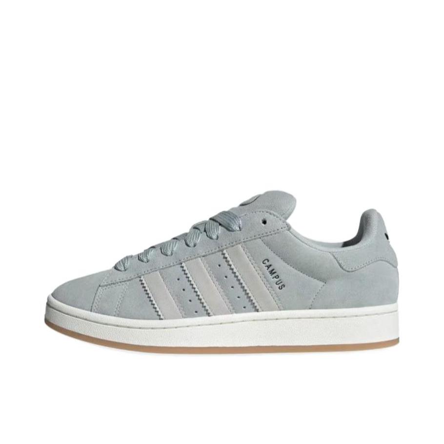 推荐商品：adidas Originals Campus 00s 板鞋 面包鞋 复古缓震透气轻便薄底贴合耐穿圆头包裹性平跟支撑 灰色/白色/黄色