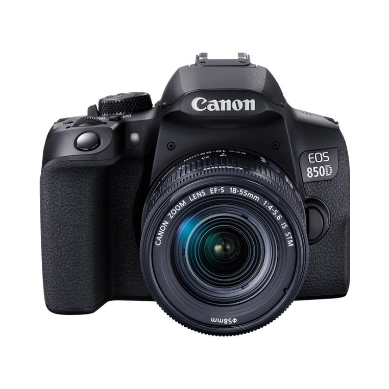 Canon/佳能 EOS 850D 单反相机 高清 入门级 旅游 vlog 拍摄 黑色单机-EF-S 18-55mm套机
