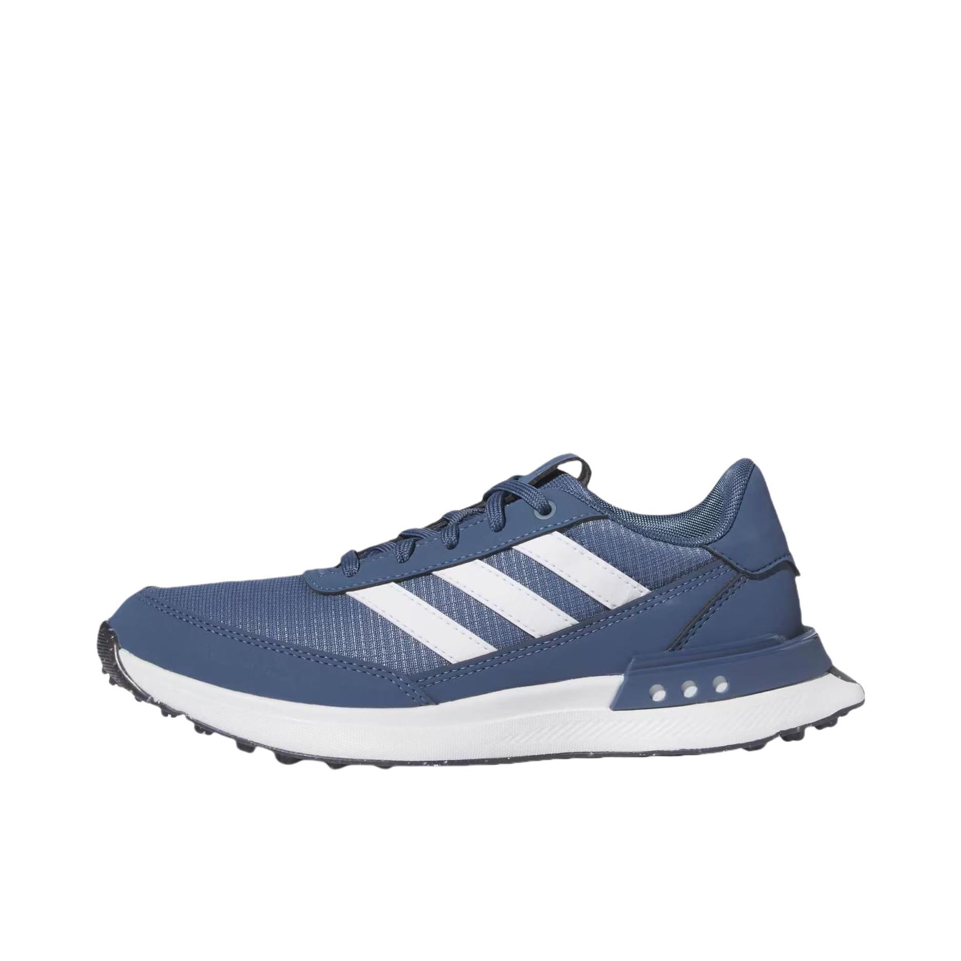 推荐商品：adidas S2G Spikeless Leather 24 防滑耐磨 防水 舒适减震 休闲百搭 无钉 高尔夫鞋 大童/蓝色