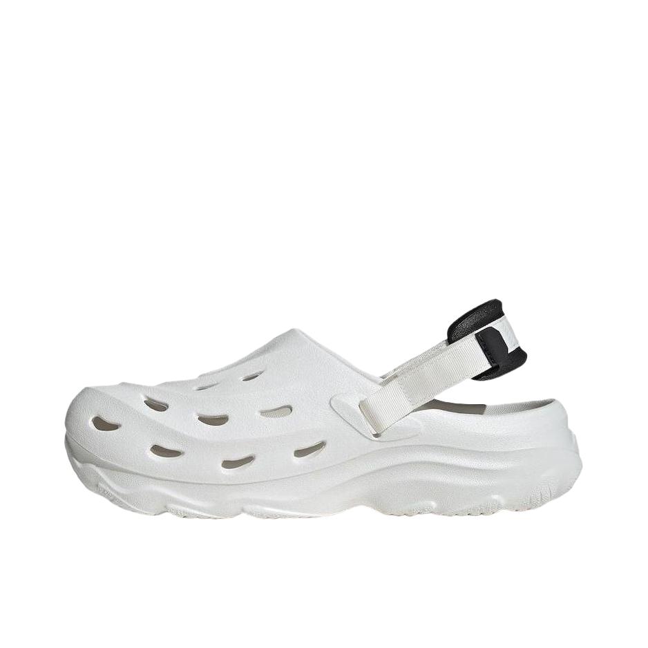推荐商品：adidas Maxxclog 凉鞋 舒适透气耐磨轻运动后跟带可调节洞洞鞋 白色