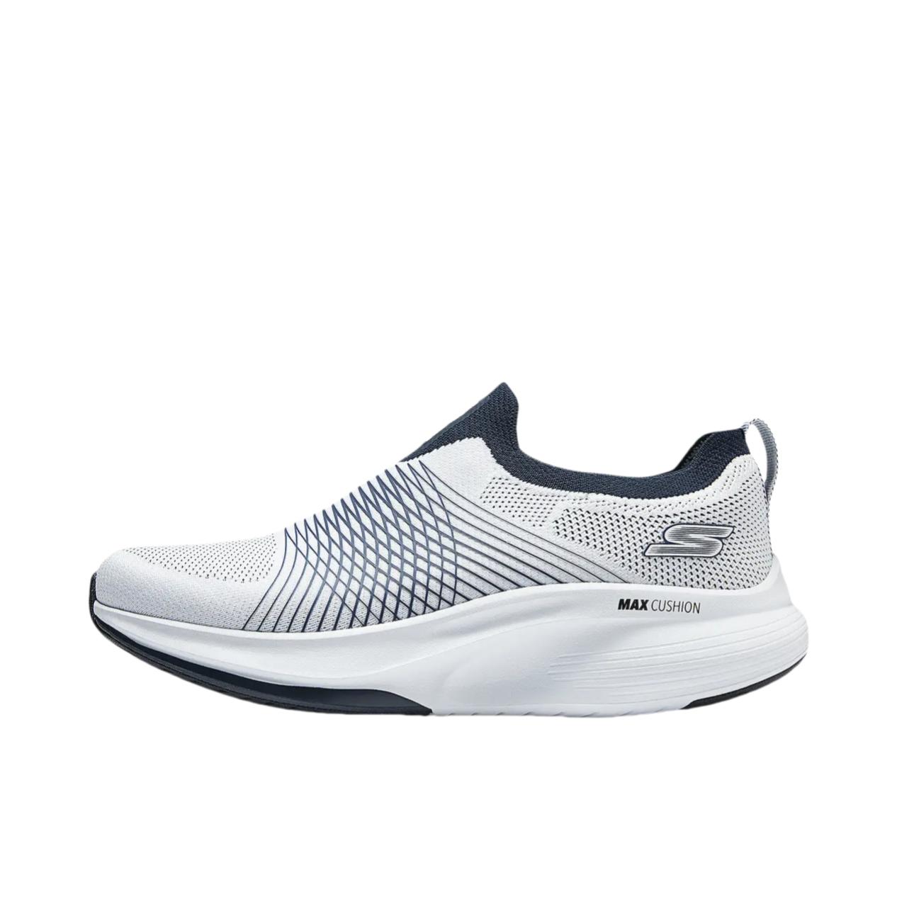 推荐商品：Skechers/斯凯奇 Go Walk 缓震耐磨 轻便软底 网面透气 健步 回弹 一脚蹬 运动休闲鞋 216582 白色/蓝色