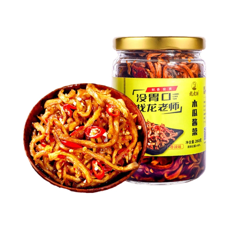 推荐商品：龙老师 木瓜酱菜 瓶装