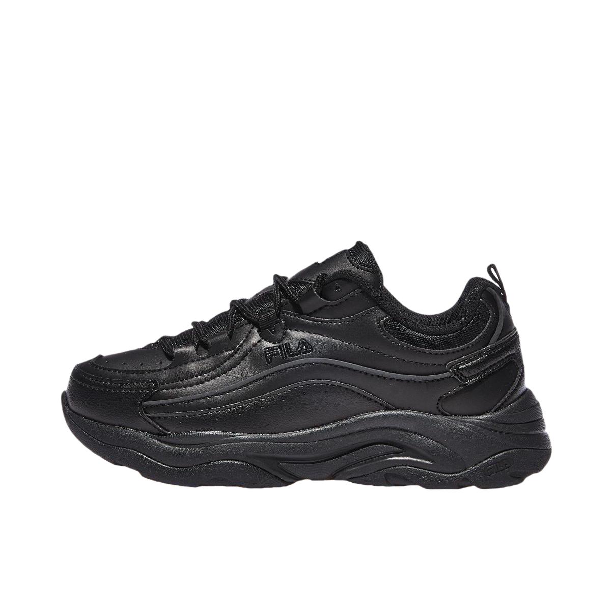 推荐商品：FILA/斐乐 Ray 防滑耐磨 低帮 韩版 系带 百搭时尚 运动休闲鞋 黑色 