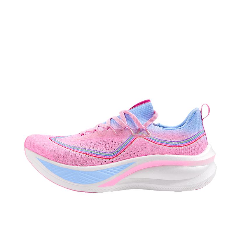 推荐商品：艾跑者 烈马 3.0 全掌碳板 稳定支撑 回弹 透气 马拉松 体考体测 田径训练 跑鞋 鸳鸯/粉红派对