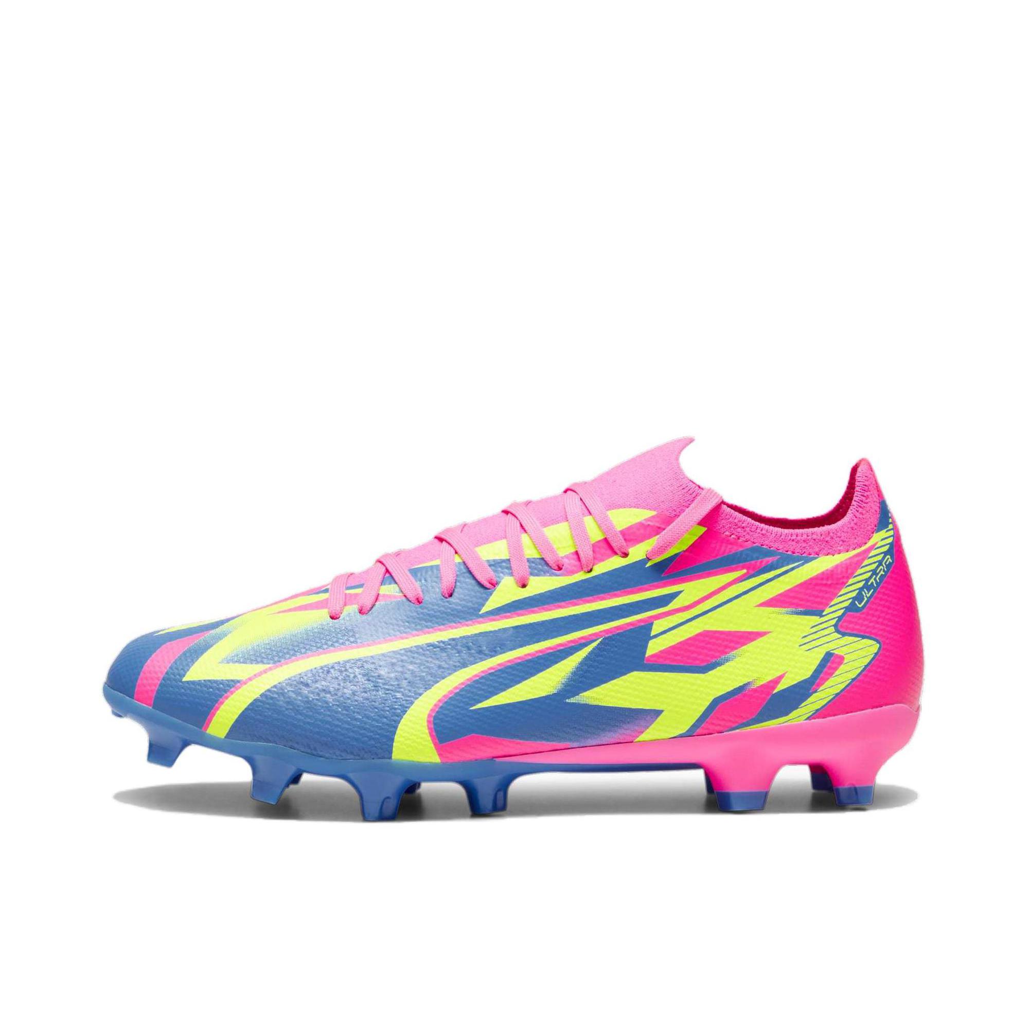 推荐商品：Puma/彪马  Ultra Match FG/AG  减震轻便 舒适透气 防滑耐磨短钉 长钉 胶质  足球鞋 粉色/蓝色/绿色