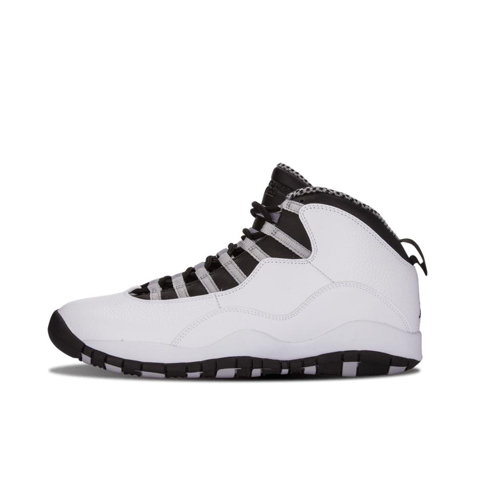 推荐商品：Air Jordan 10 运动休闲鞋 防滑耐磨减震透气百搭复古支撑包裹性 Steel 2013/白色/灰色
