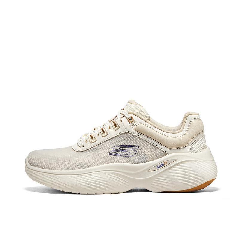 推荐商品：Skechers/斯凯奇 Arch Fit Infinity 防滑耐磨 柔软舒适 轻便时尚 网面透气 缓震软底 轻质 一脚蹬 足弓支撑 运动休闲鞋 自然色