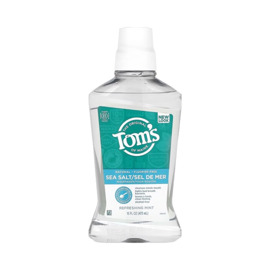 推荐商品：TOM'S OF MAINE/汤姆小屋 海盐无氟清爽薄荷漱口水