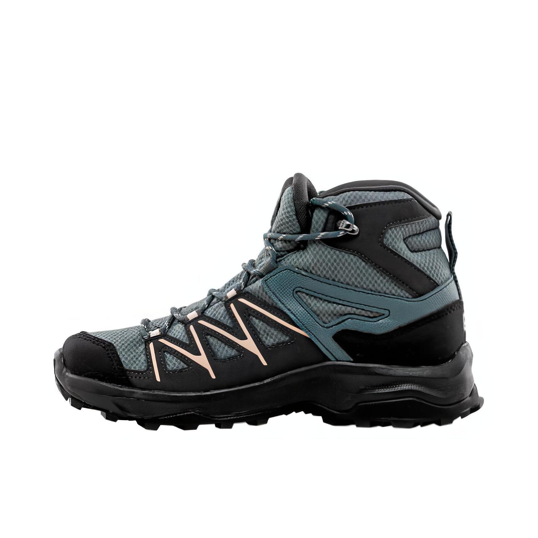 推荐商品：Salomon/萨洛蒙 Schuhe Daintree Mid GTX 稳固支撑 耐磨 越野徒步 登山 户外鞋 女款/黑色