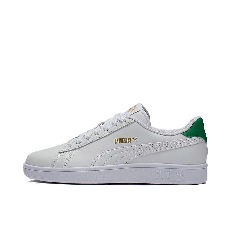 推荐商品：Puma/彪马 Smash 板鞋 防滑耐磨轻便透气休闲复古运动情侣 白色/绿尾