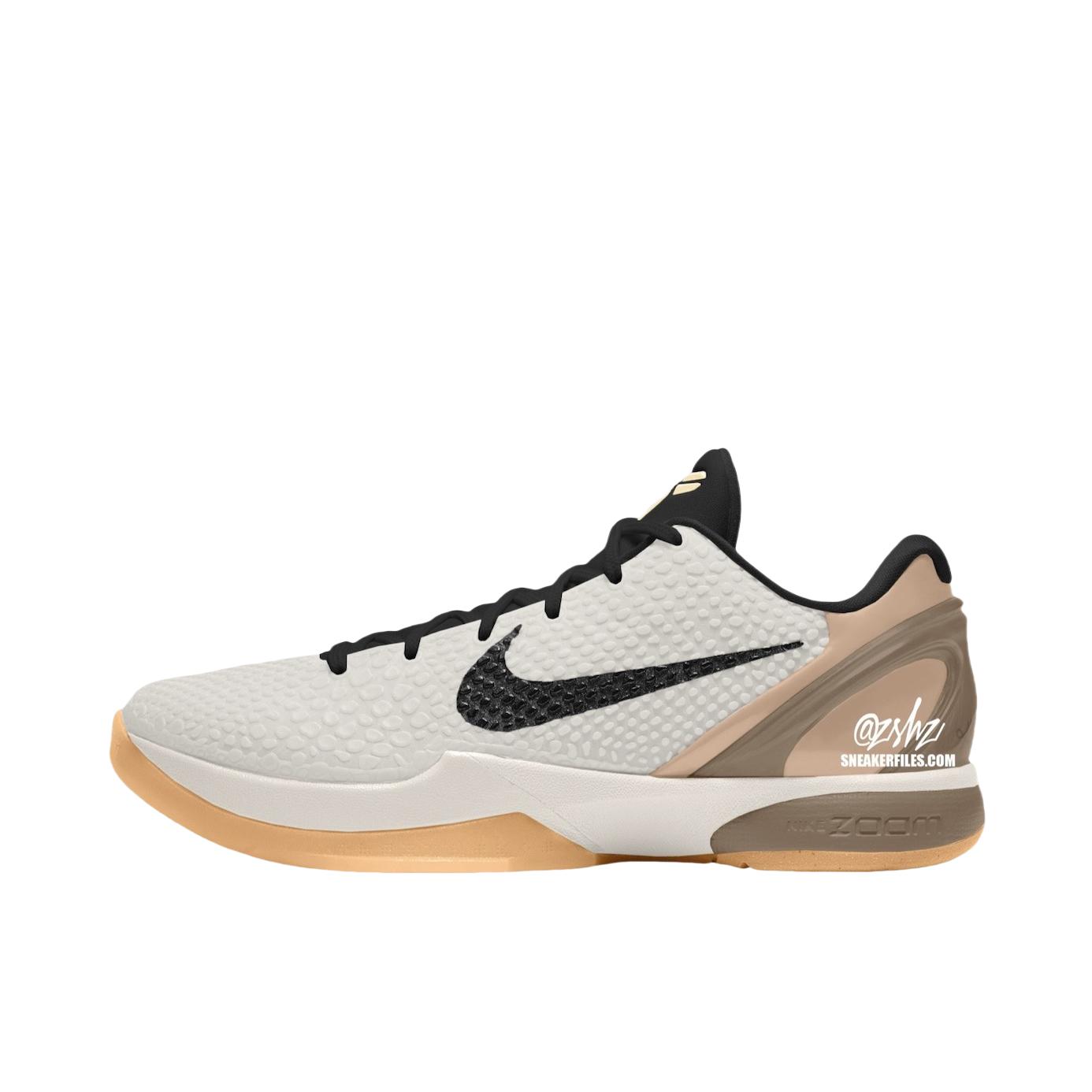 Nike Kobe 6 Protro 篮球鞋 低帮实战防滑减震 白色/金色/黑色
