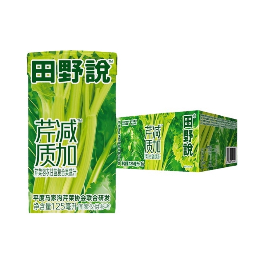 推荐商品：田野说 原浆果蔬汁 125ml 盒装