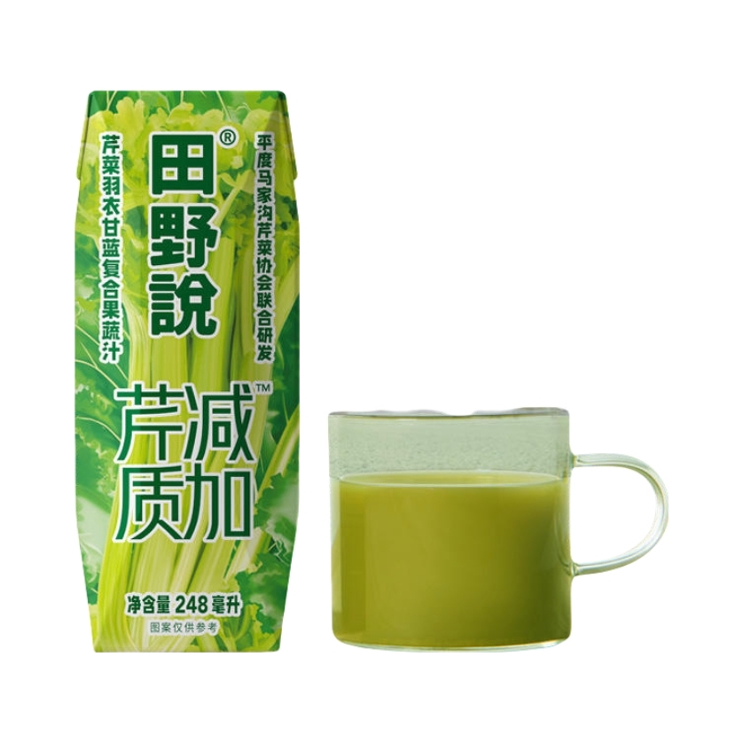 推荐商品：田野说 原浆果蔬汁 248ml 盒装 芹菜汁
