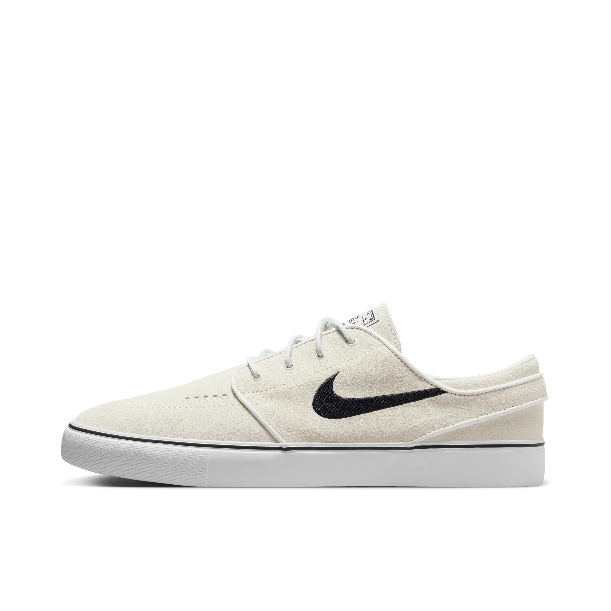 推荐商品：Nike SB Stefan Janoski 板鞋 滑板鞋 复古舒适轻便透气休闲耐磨防滑减震支撑回弹运动低帮 米色/黑色