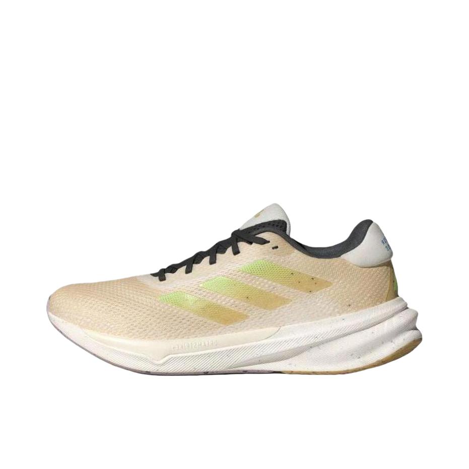 推荐商品：adidas Supernova Stride 跑鞋 回弹防滑耐磨舒适柔弹缓震网面织物慢跑 米色
