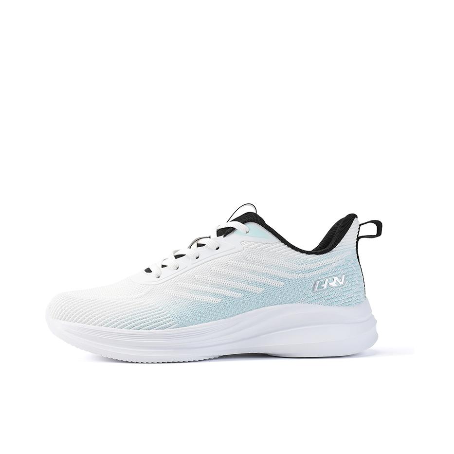 推荐商品：贵人鸟 透气 耐磨 轻便 软底 减震 网面 慢跑 跑鞋 P4B2334 白色/浅蓝色