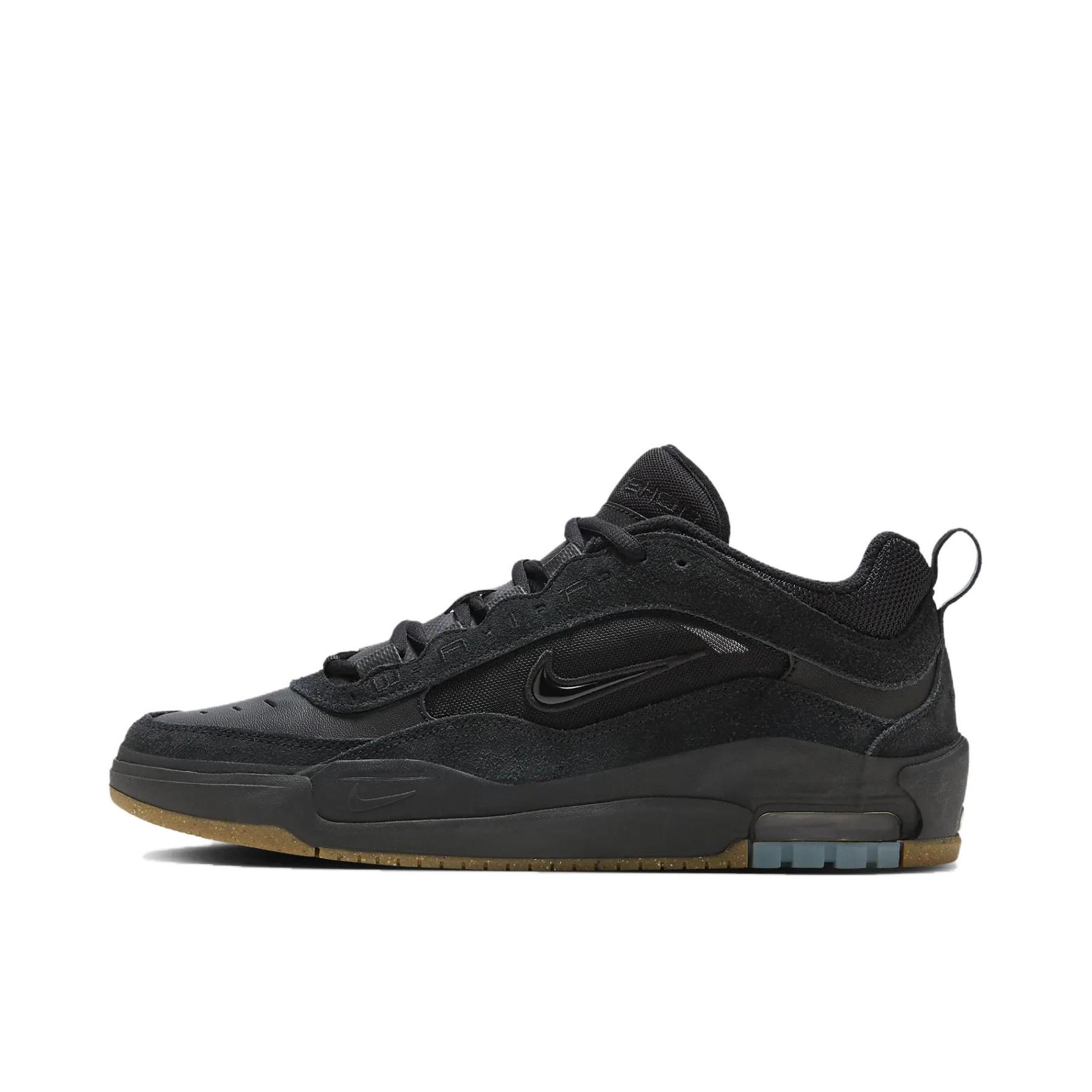 推荐商品：Nike Air Max Ishod 滑板鞋 板鞋 防滑耐磨平衡透气缓震绒面革网眼 Black Gum/黑色