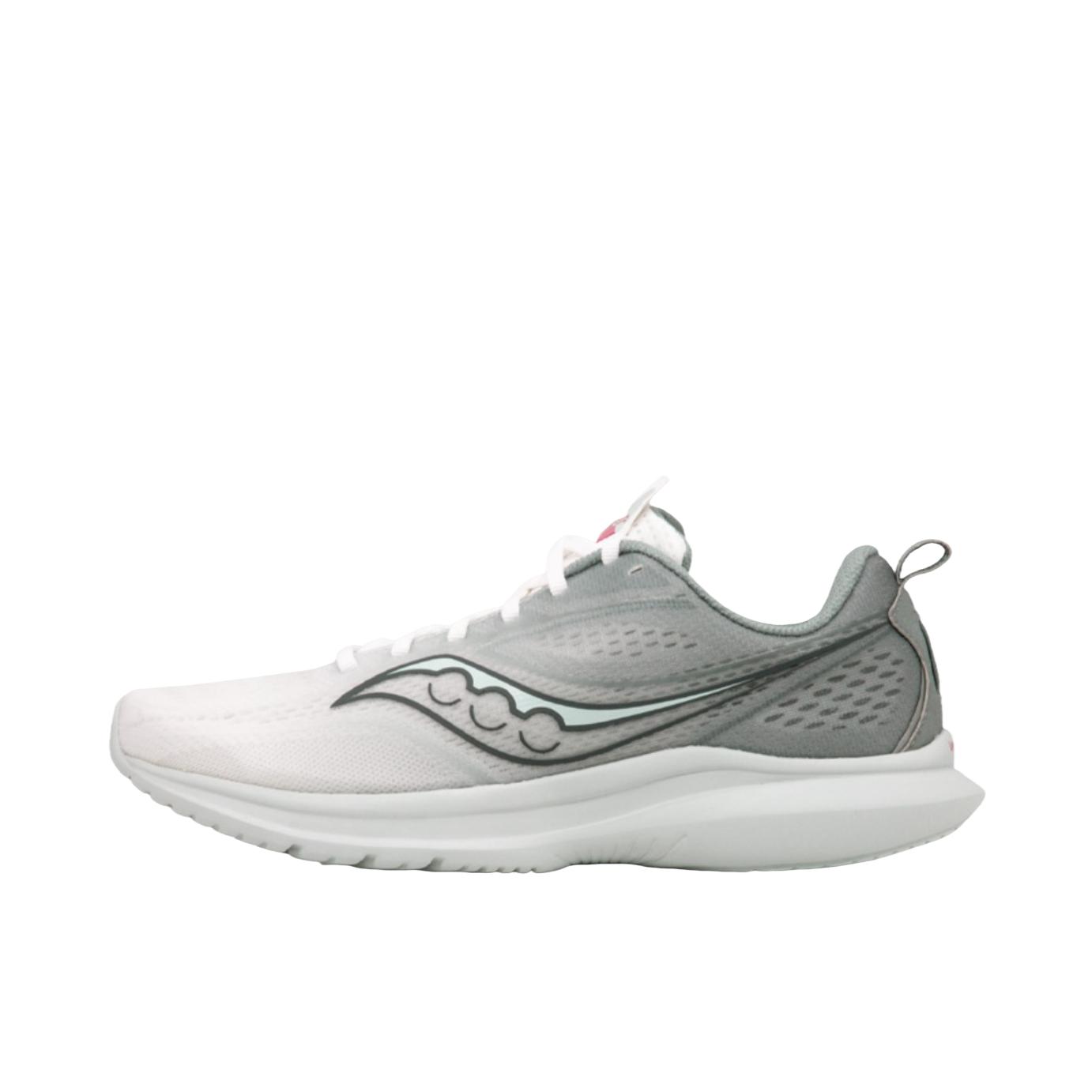 推荐商品：Saucony/索康尼 Kinvara 菁华 13 缓震 防滑耐磨 轻便透气 织物 马拉松 跑鞋 白色/灰色