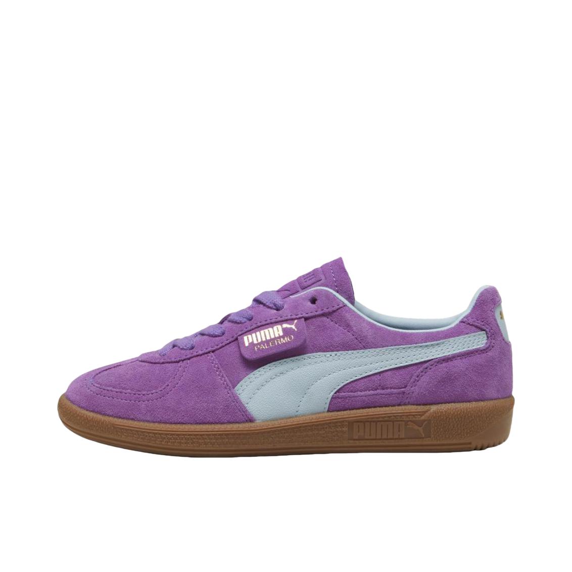 推荐商品：【朴彩英同款】 Puma/彪马 Palermo Og T头鞋 德训鞋 运动休闲鞋 时尚潮流拼接舒适百搭薄底复古 紫色