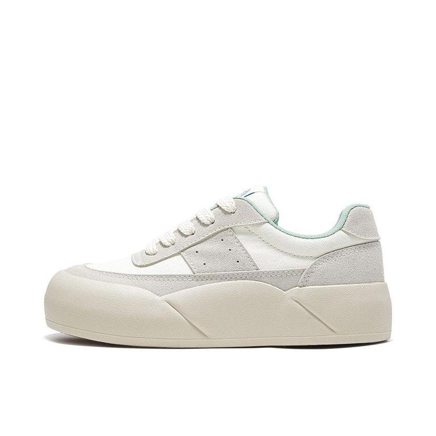 推荐商品：飞跃 厚底 休闲 平底 圆头 拼接 板鞋 FXY-A205T 灰色/米色