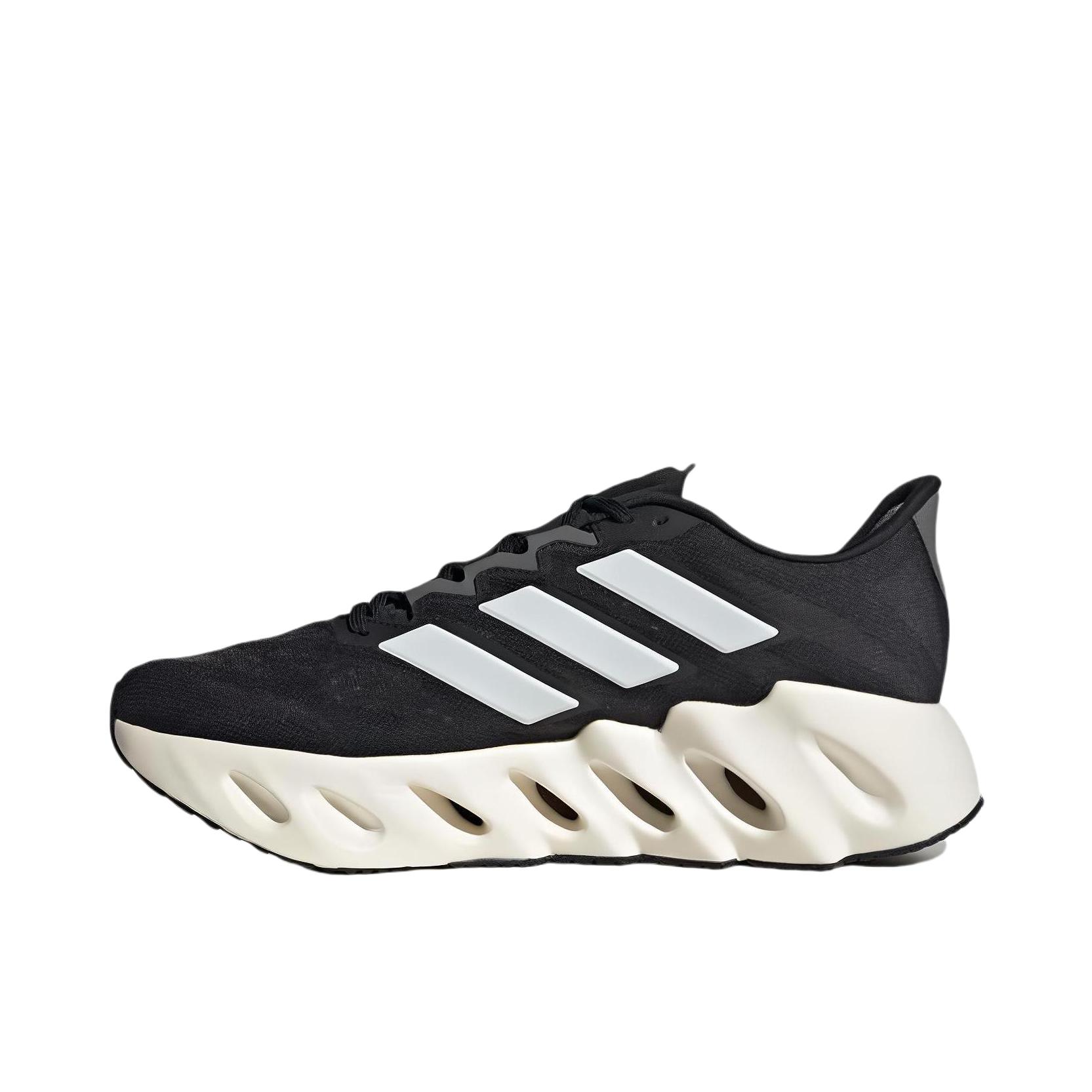 推荐商品：adidas Switch FWD 跑鞋 网面透气缓震轻便洞能回弹 男款/黑色/米白