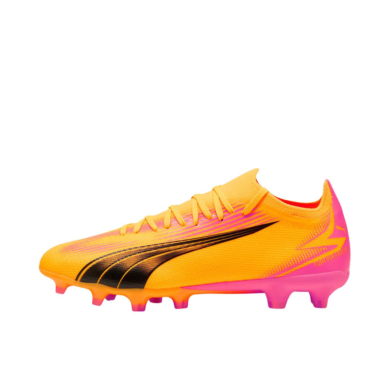 推荐商品：Puma/彪马  Ultra Match FG/AG  减震轻便 舒适透气 防滑耐磨短钉 长钉 胶质  足球鞋 橙色