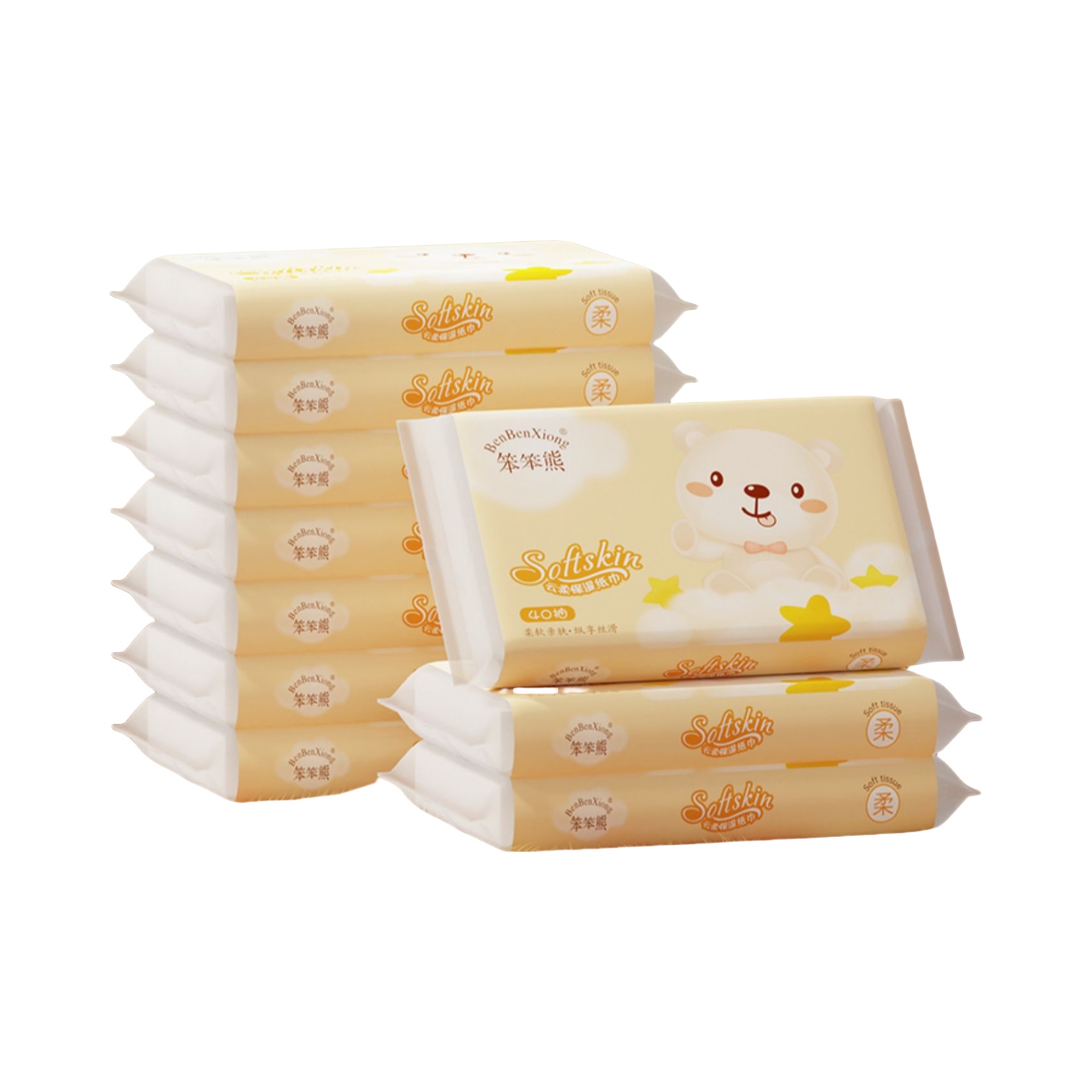 推荐商品：笨笨熊 婴儿专用乳霜保湿纸