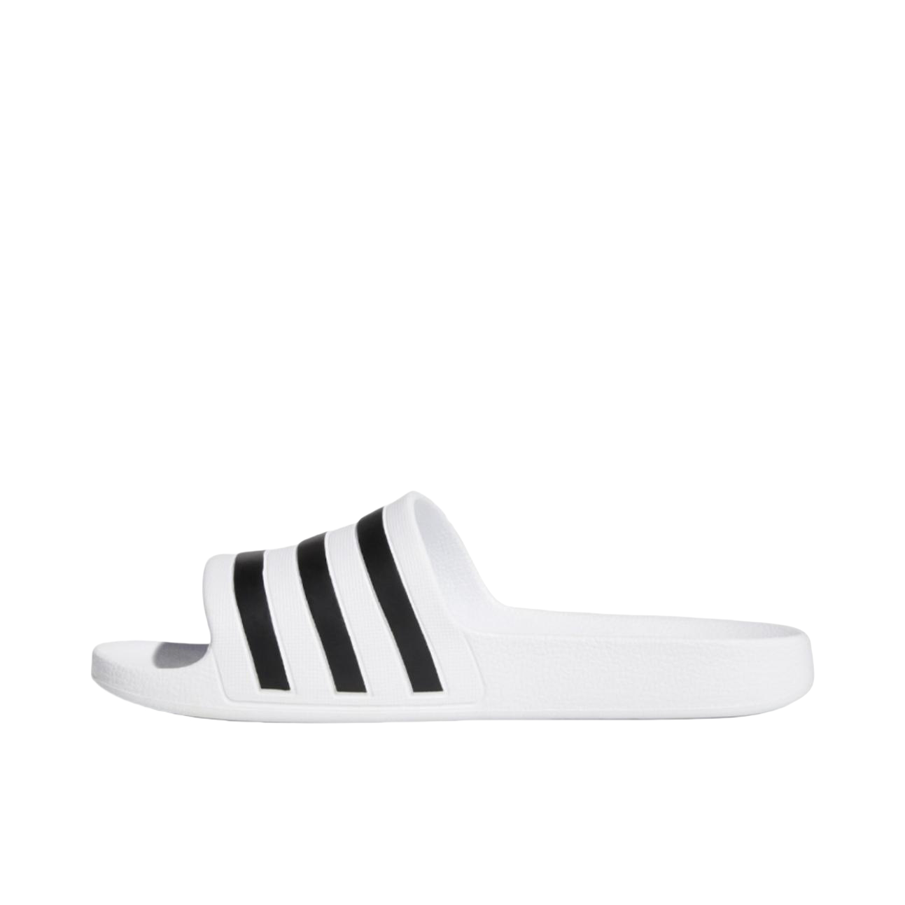 推荐商品：adidas Adilette Aqua 简约休闲 舒适透气 防滑耐磨 三条纹 外穿 沙滩 一字 运动 拖鞋 Core Black/Cloud White 白色/黑条纹