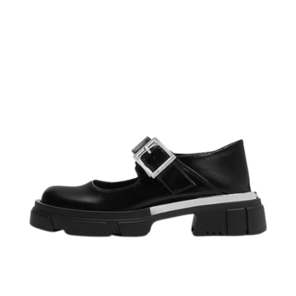 推荐商品：CHARLES&KEITH 厚底 圆头 休闲 单鞋 CK1-70920137 黑色