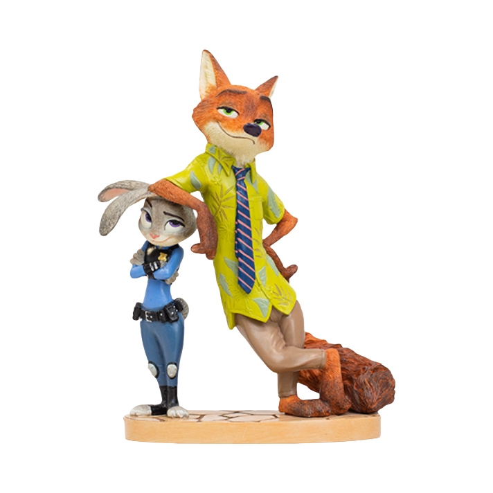 推荐商品：enesco 疯狂动物城角色 Showcase系列 朱迪与尼克互动 潮流公仔