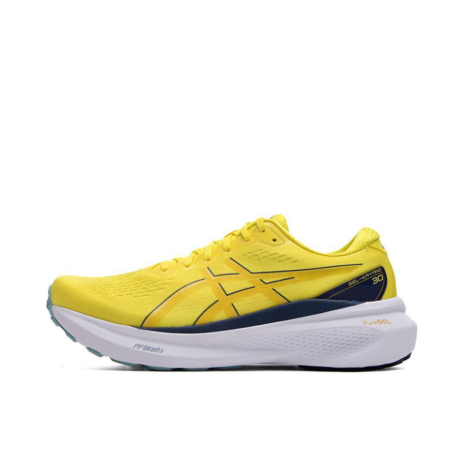 推荐商品：Asics/亚瑟士 Gel-Kayano 30 跑鞋 舒适透气轻便稳定足弓支撑防滑耐磨缓震轻量回弹慢跑圆头 黄色/白色