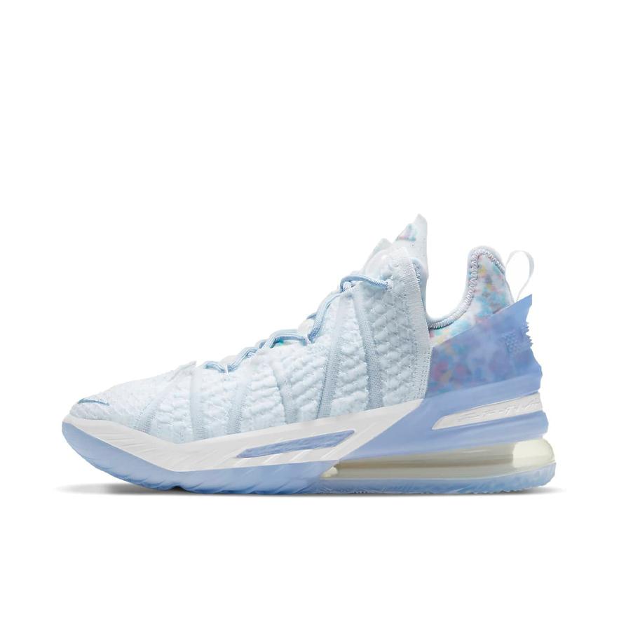 推荐商品：Nike Zoom LeBron 18 詹姆斯 篮球鞋 透气防滑耐磨实战支撑织物合成革 Blue Tint 国外版/冰激凌