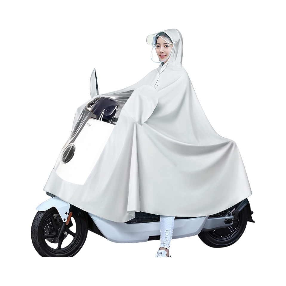 推荐商品：备美 新色系 镜套款 雨披 A36-L 全身加厚防暴雨单人电动电瓶车摩托自行车