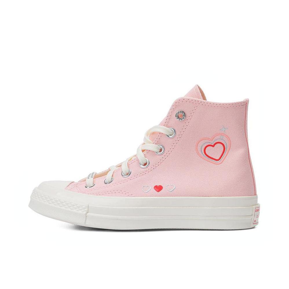 推荐商品：Converse/匡威 1970s 帆布鞋 圆头防滑经典复古轻便时尚拼接百搭 女款/粉色/爱心