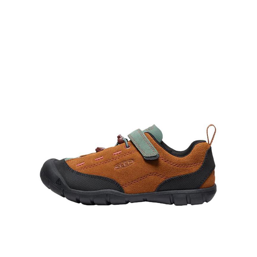 推荐商品：KEEN Jasper Ⅱ 防滑耐磨 舒适透气 减震 百搭休闲 登山 户外徒步 绒面 儿童户外鞋 1027744 小童/红土棕/森林绿