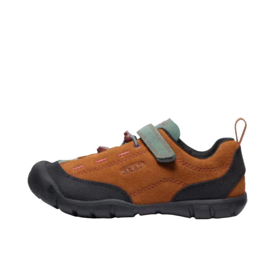 推荐商品：KEEN Jasper Ⅱ 防滑耐磨 舒适透气 减震 百搭休闲 登山 户外徒步 绒面 儿童户外鞋 1027744 大童/红土棕/森林绿
