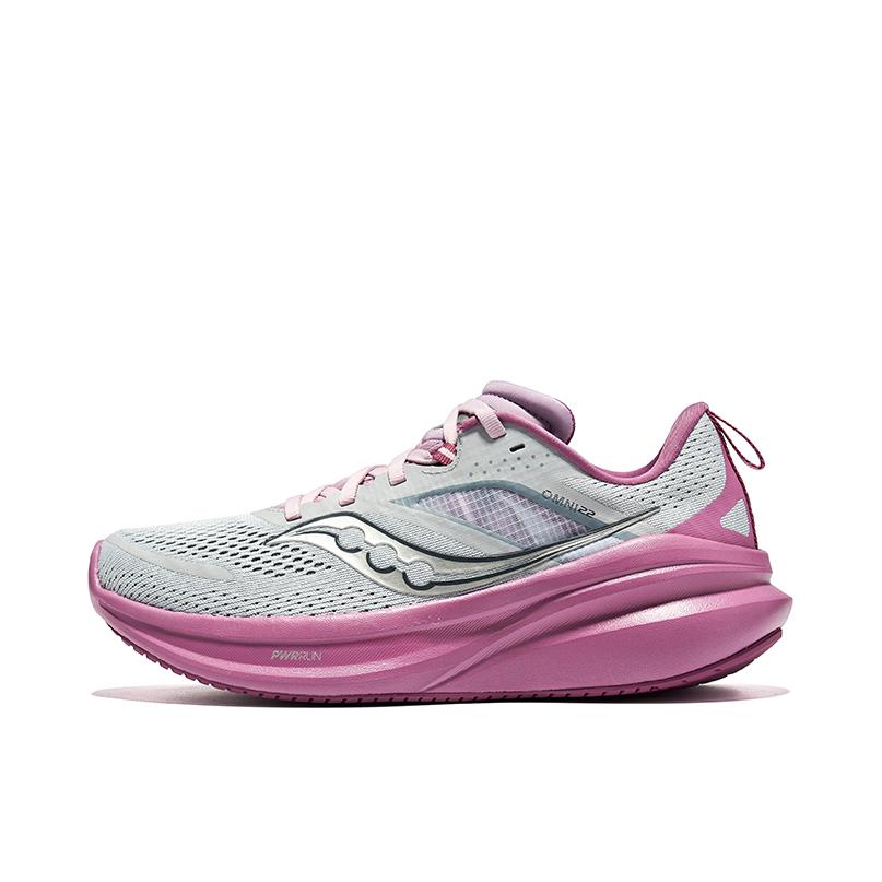 推荐商品：Saucony/索康尼 OMNI 全擎22 耐磨 舒适 缓震 稳定支撑 支撑型 跑鞋 男款/灰紫色