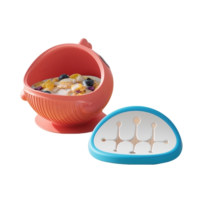 推荐商品：贝思卡儿/bebikr 宝宝鲨鱼硅胶辅食碗
