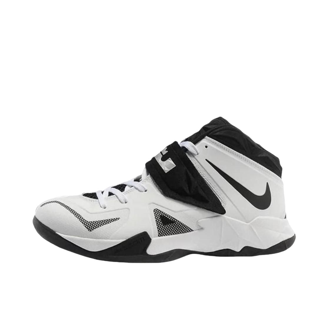 推荐商品：Nike LeBron Zoom Soldier 7 防滑 耐磨 舒适 百搭 篮球鞋 高帮/白色