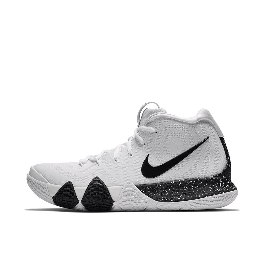 推荐商品：Nike Kyrie 4 欧文4 zoom 缓震防滑 实战耐磨 圆头 运动 织物 篮球鞋 White Black 白黑