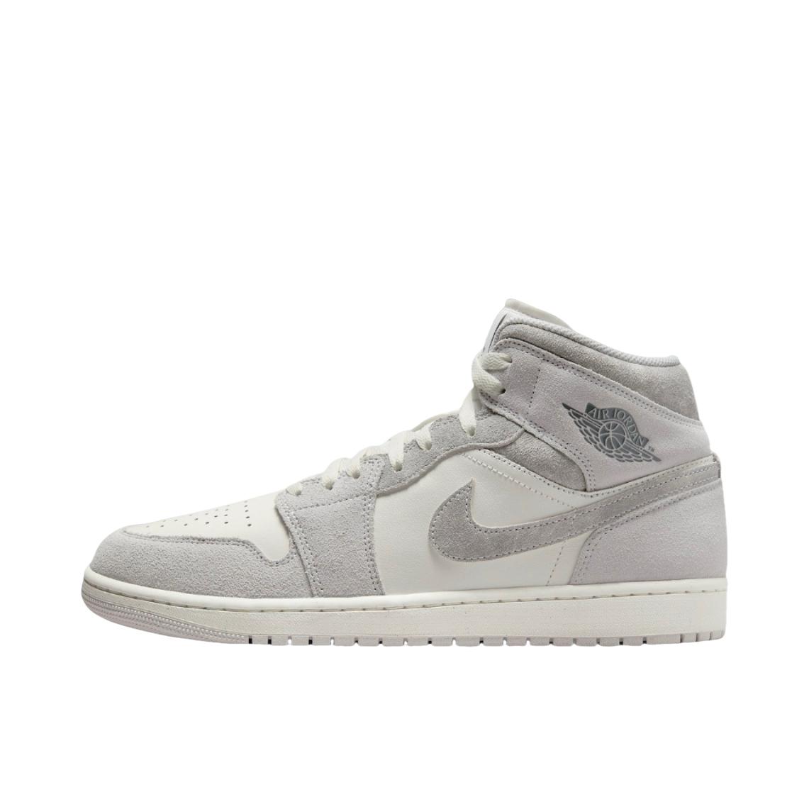 推荐商品：Air Jordan 1 板鞋 运动休闲鞋 复古潮流支撑合成革 米色/灰色