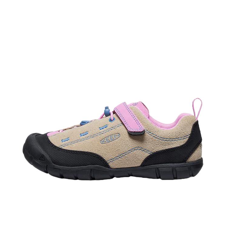 推荐商品：KEEN Jasper Ⅱ 防滑耐磨 舒适透气 减震 百搭休闲 登山 户外徒步 绒面 儿童户外鞋 1027744 大童/游猎黄/粉彩薰衣草色