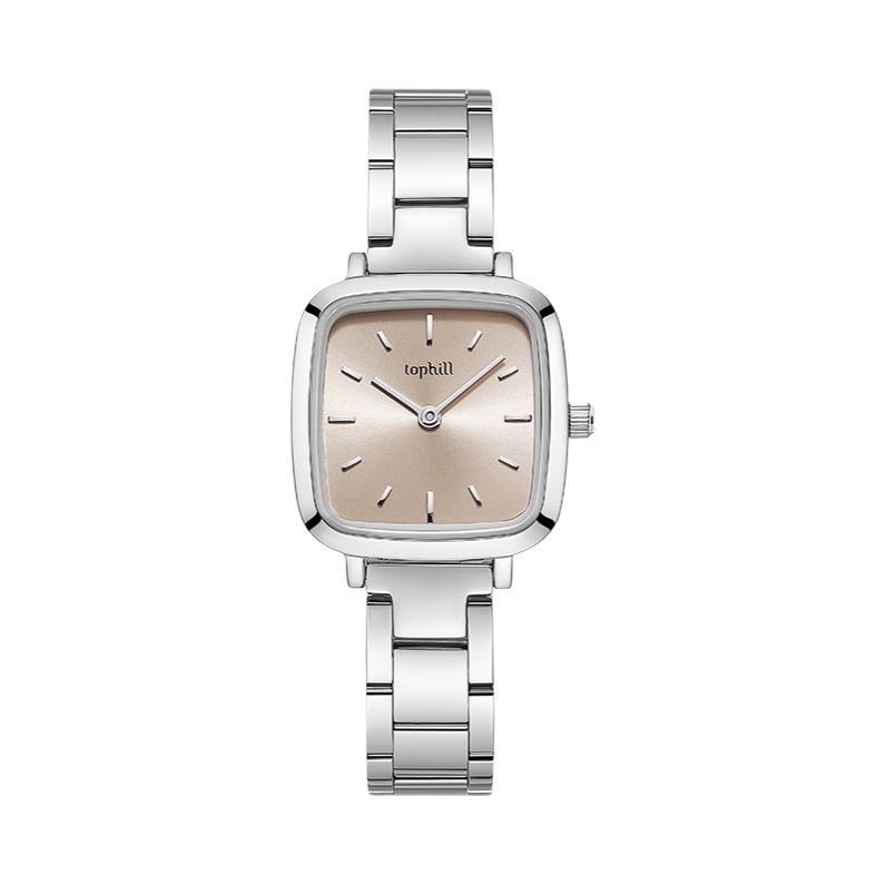 推荐商品：Tophill/拓非 26mm不锈钢表带小众轻奢简约精致石英女士手表