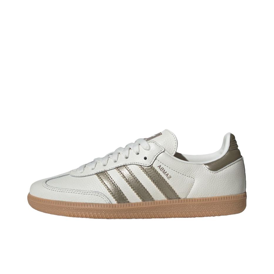推荐商品：adidas Originals Samba OG T头鞋 板鞋 经典复古舒适百搭耐磨合成革圆头薄底贴合 汉玉白/棕金属